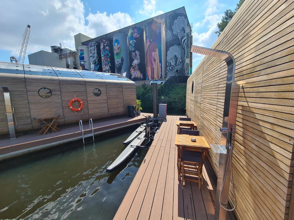 Вилла Wikkelboats @ Tramkade Den Bosch Orthen Экстерьер фото